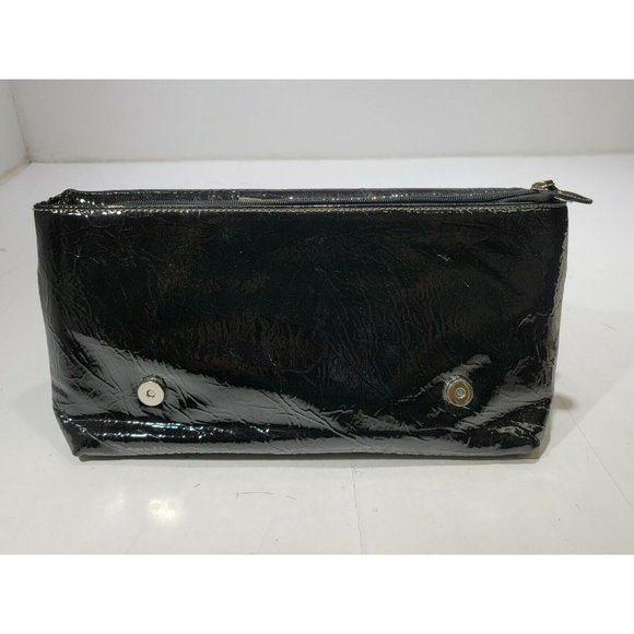 On Stage Black Oversized Foldover Clutch Handbag NWT - Picture 2 of 5